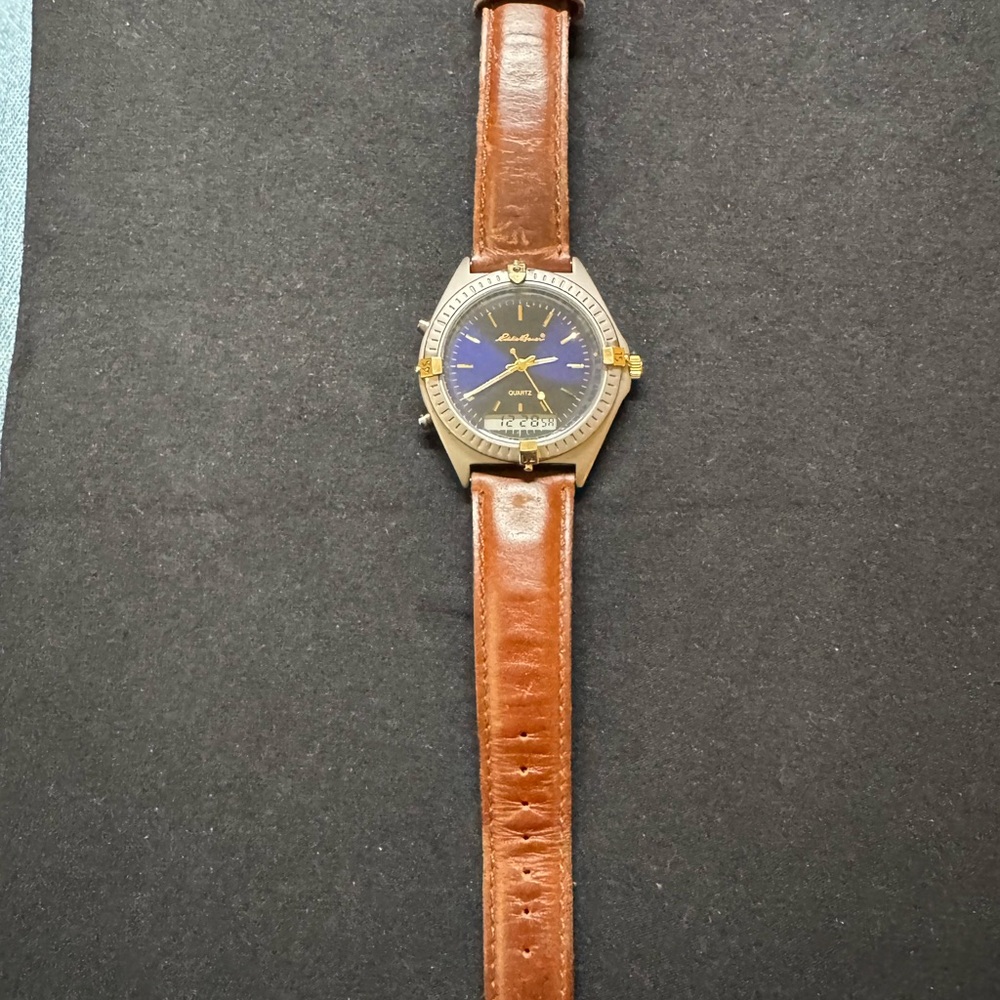 Elegant Blue Dial Eddie Bauer Watch